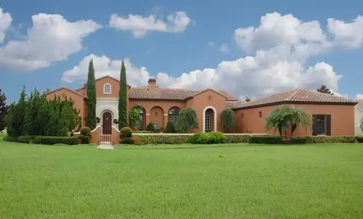 Mediterranean house plans 95-108 - front exterior, 3,100 sq ft, 4 bed, 3 bath house plans | Monster House Plans