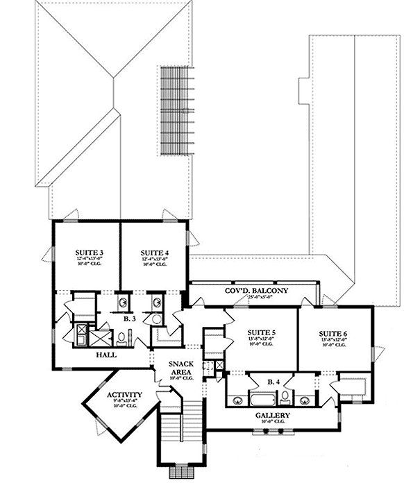 Upper/Second Floor Plan: 95-109