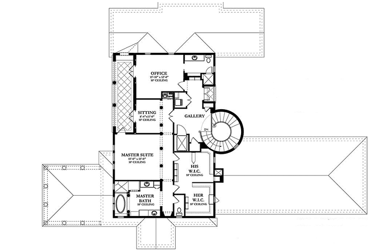Upper/Second Floor Plan: 95-110