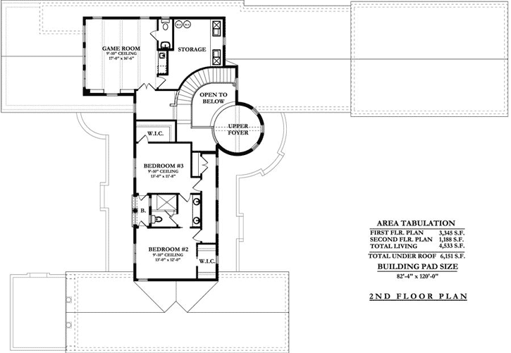 Upper/Second Floor Plan: 95-111
