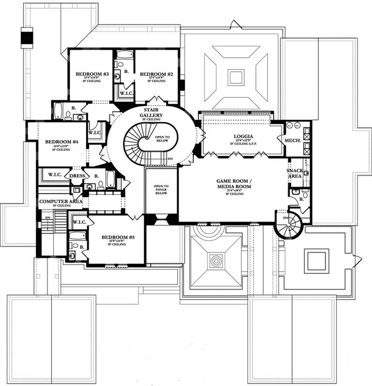 Upper/Second Floor Plan:95-113