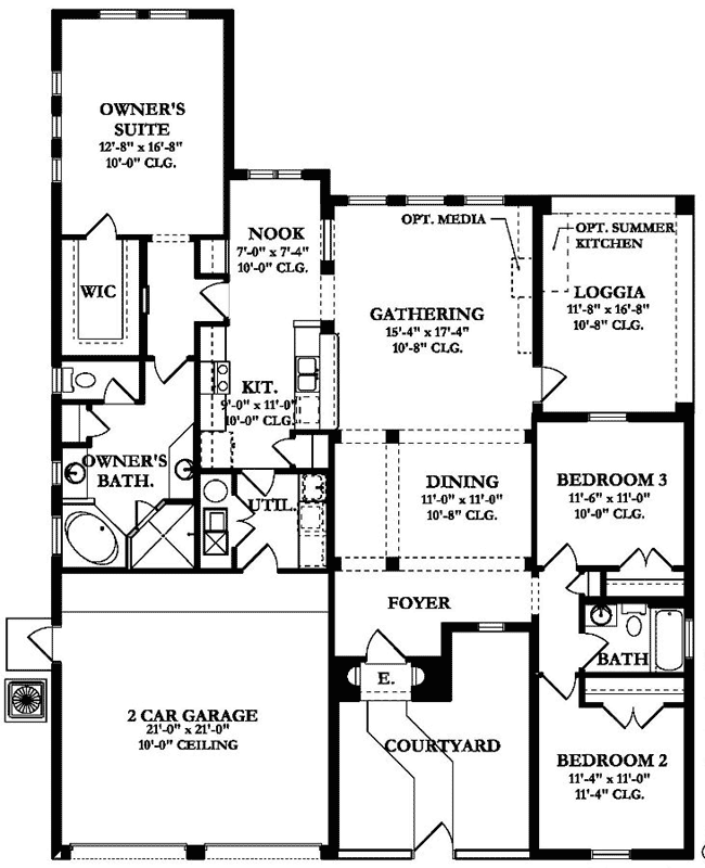 Main Floor Plan: 95-120