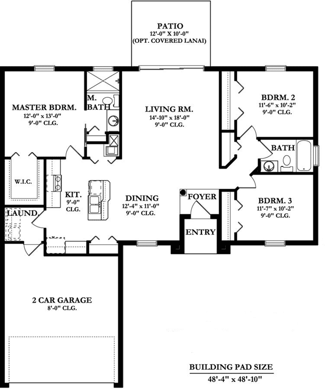 Main Floor Plan: 95-125