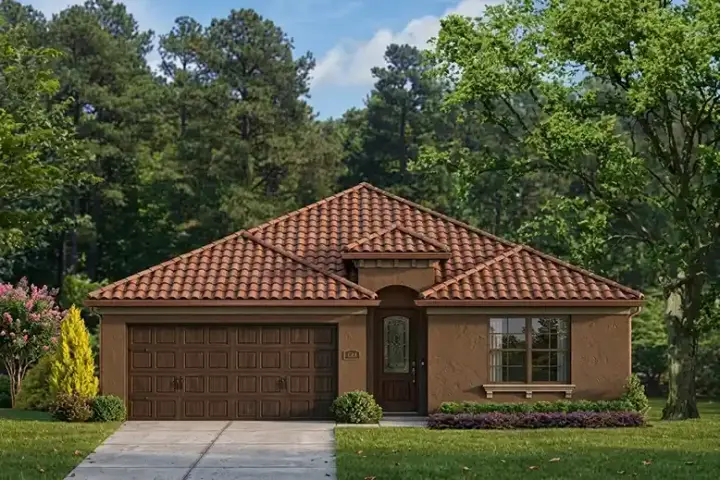 Traditional house plans 95-153 - front exterior, 1,990 sq ft, 4 bed, 3 bath house plans | Monster House Plans