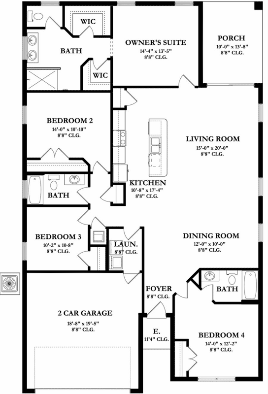 Main Floor Plan: 95-154