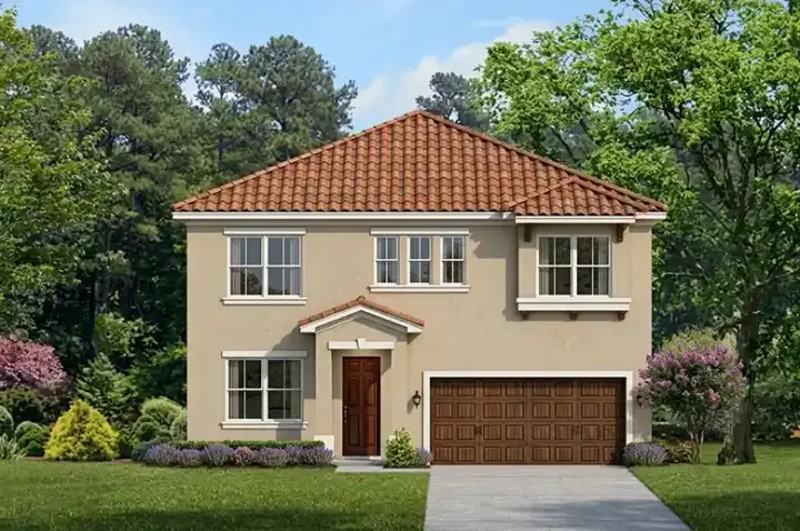 Traditional house plans 95-157 - front exterior, 2,405 sq ft, 4 bed, 2 bath house plans | Monster House Plans