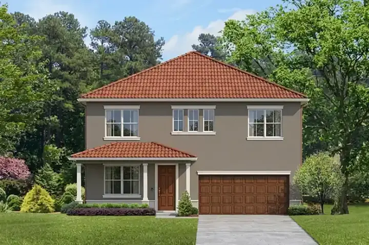 Traditional house plans 95-159 - front exterior, 2,405 sq ft, 4 bed, 2 bath house plans | Monster House Plans