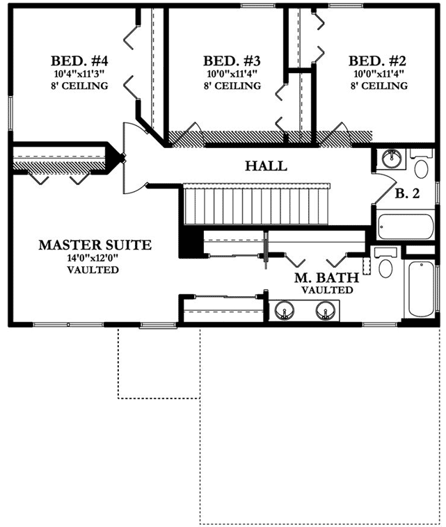 Upper/Second Floor Plan: 95-163