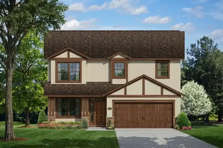 Traditional house plans 95-164 - front exterior, 1,810 sq ft, 4 bed, 2 bath house plans | Monster House Plans