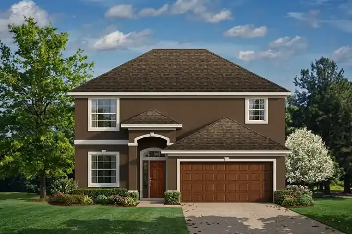 Traditional house plans 95-166 - front exterior, 1,810 sq ft, 4 bed, 2 bath house plans | Monster House Plans
