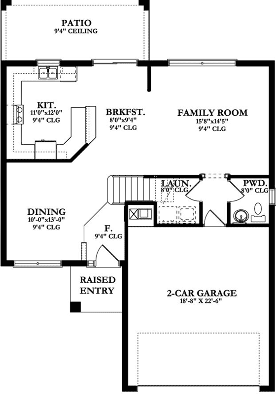 Main Floor Plan: 95-166