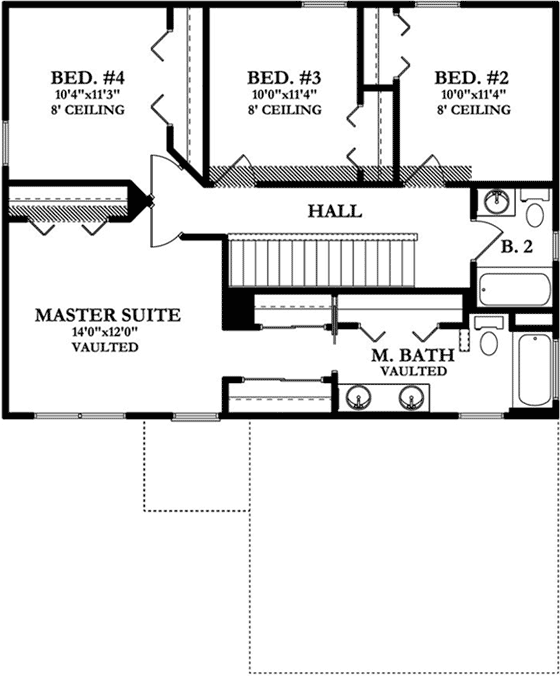 Upper/Second Floor Plan: 95-166