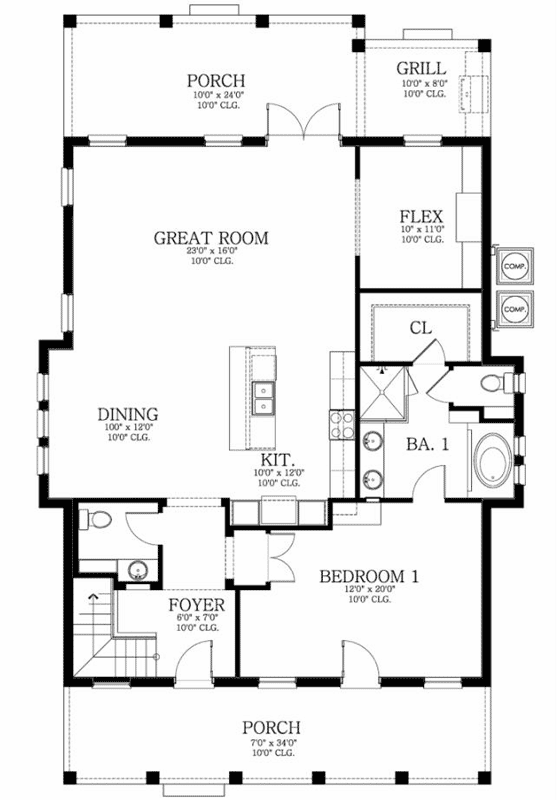 Main Floor Plan: 95-168