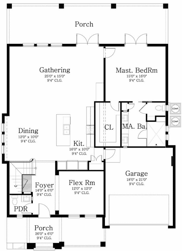 Main Floor Plan: 95-170