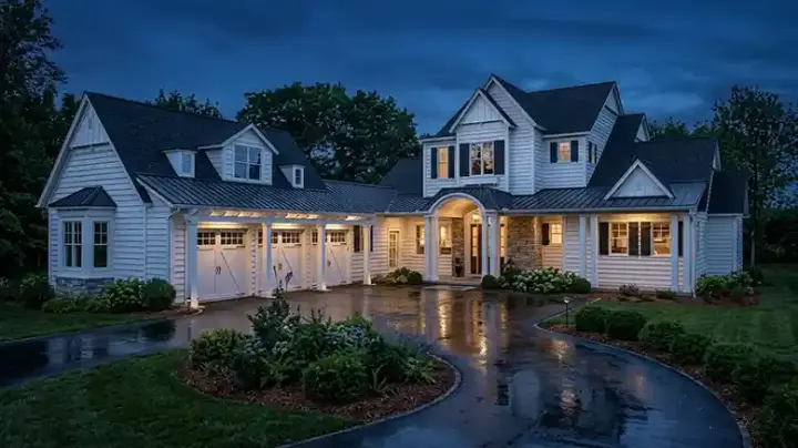 Country house plans 95-172 - front exterior, 3,708 sq ft, 4 bed, 4 bath house plans | Monster House Plans