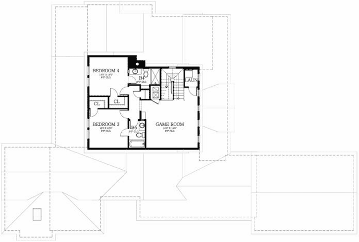 Upper/Second Floor Plan: 95-172