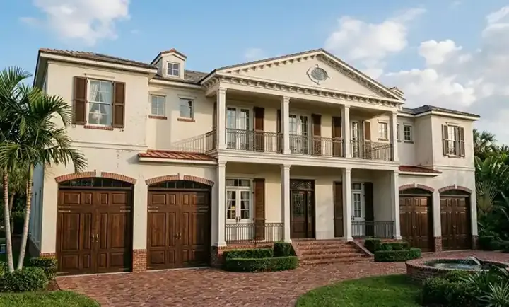 Southern house plans 95-174 - front exterior, 5,076 sq ft, 6 bed, 5 bath house plans | Monster House Plans