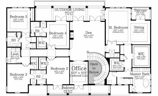 Upper/Second Floor Plan: 95-174