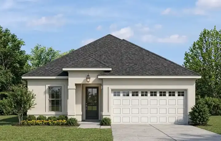 Traditional house plans 95-182 - front exterior, 1,429 sq ft, 3 bed, 2 bath house plans | Monster House Plans