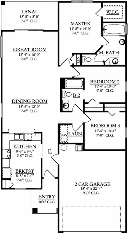 Main Floor Plan: 95-186