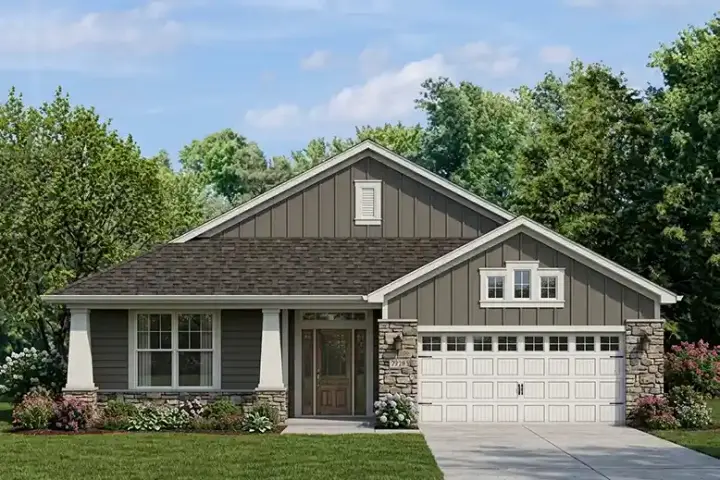 Craftsman house plans 95-189 - front exterior, 1,760 sq ft, 3 bed, 2 bath house plans | Monster House Plans