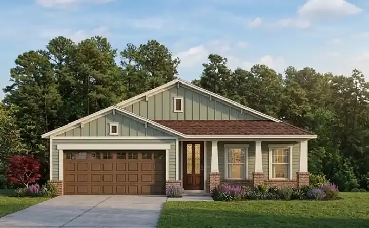 Craftsman house plans 95-191 - front exterior, 1,940 sq ft, 3 bed, 2 bath house plans | Monster House Plans