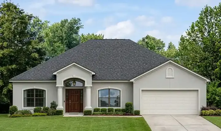 European house plans 95-194 - front exterior, 2,013 sq ft, 4 bed, 2 bath house plans | Monster House Plans