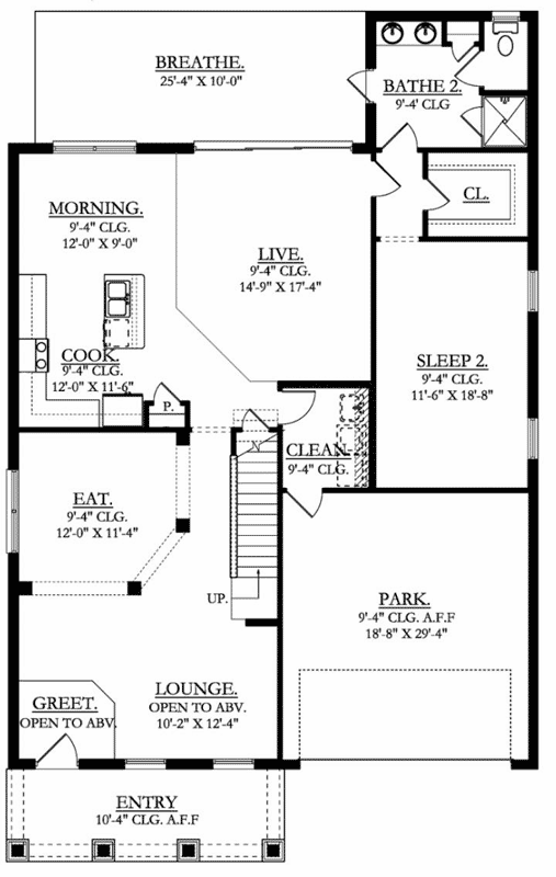 Main Floor Plan: 95-196