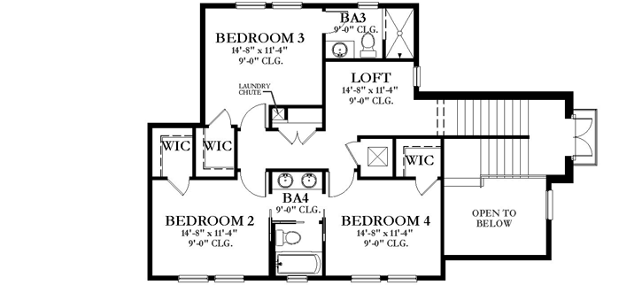 Upper/Second Floor Plan: 95-224