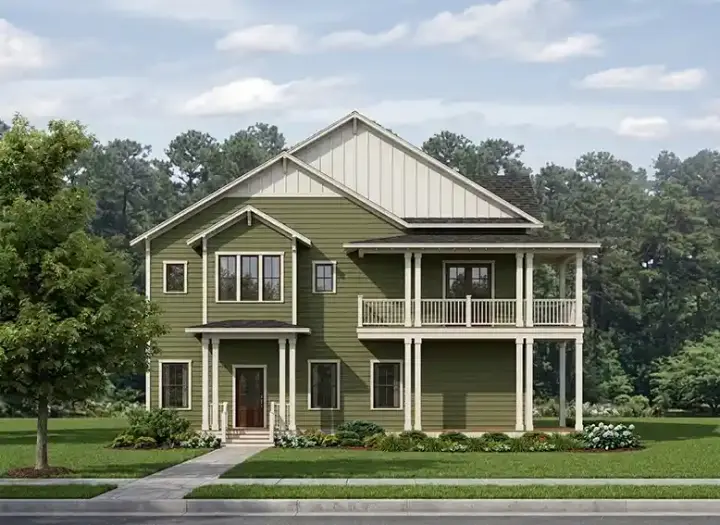 Country house plans 95-225 - front exterior, 3,327 sq ft, 4 bed, 4 bath house plans | Monster House Plans