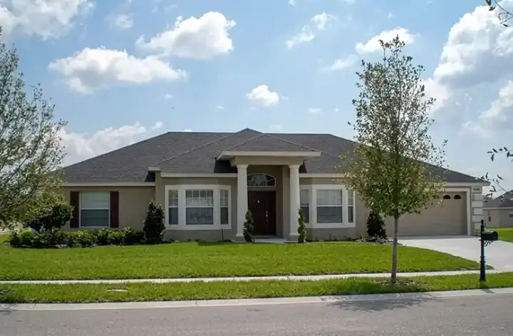 Mediterranean house plans 95-266 - front exterior, 2,362 sq ft, 4 bed, 3 bath house plans | Monster House Plans