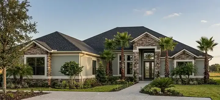 Sunbelt house plans 95-271 - front exterior, 3,335 sq ft, 5 bed, 4 bath house plans | Monster House Plans