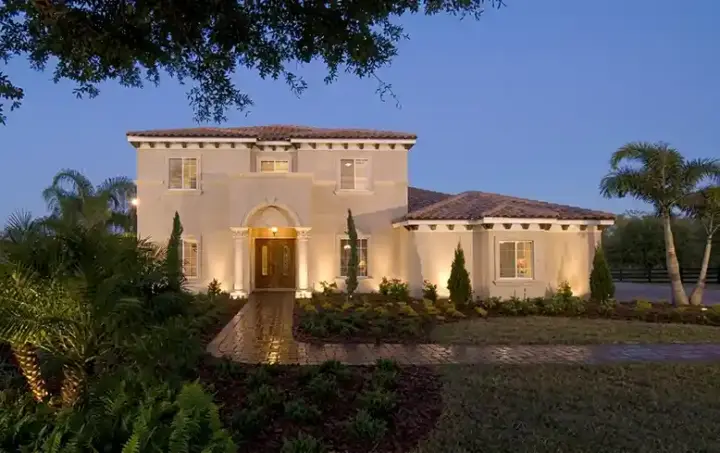 Spanish house plans 95-273 - front exterior, 3,766 sq ft, 5 bed, 4 bath house plans | Monster House Plans