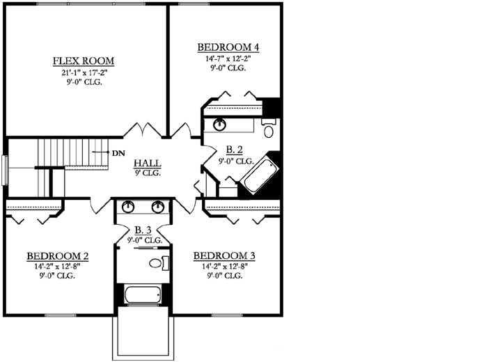 Upper/Second Floor Plan: 95-273
