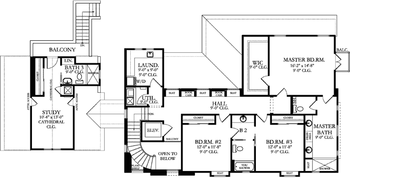 Upper/Second Floor Plan: 95-278