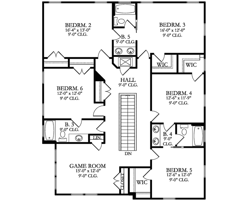 Upper/Second Floor Plan:95-279