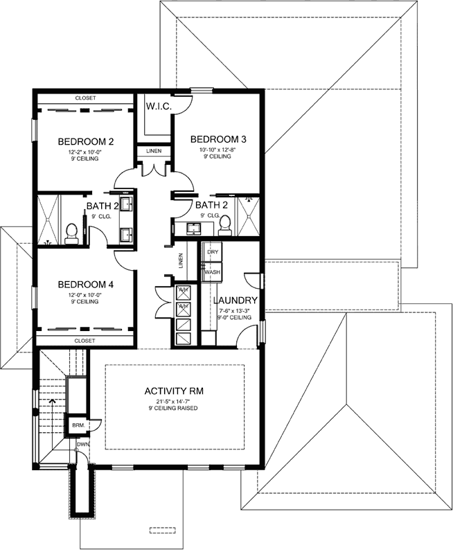 Upper/Second Floor Plan: 95-283