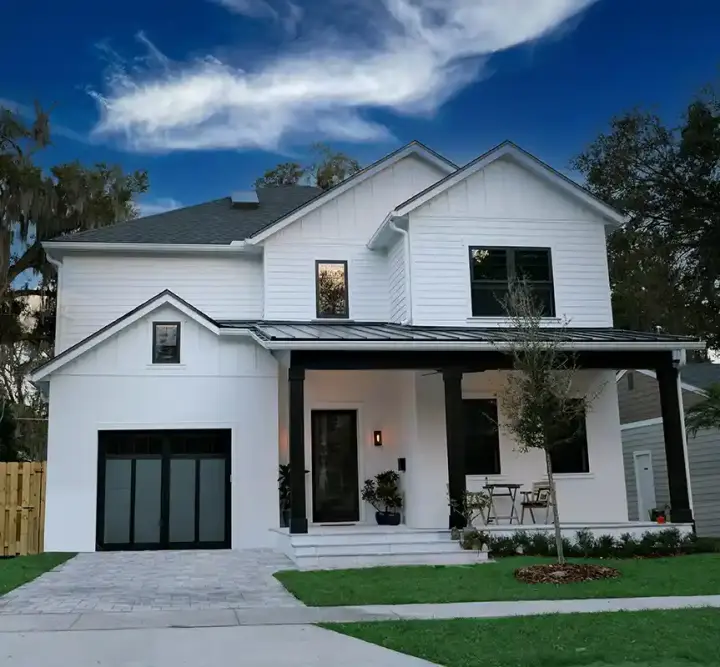 New American house plans 95-291 - front exterior, 2,870 sq ft, 4 bed, 3 bath house plans | Monster House Plans