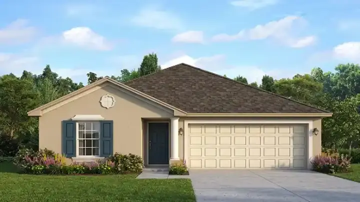 Traditional house plans 95-297 - front exterior, 1,304 sq ft, 3 bed, 2 bath house plans | Monster House Plans
