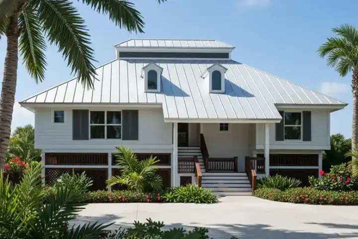 Coastal house plans 96-102 - front exterior, 1,565 sq ft, 3 bed, 2 bath house plans | Monster House Plans