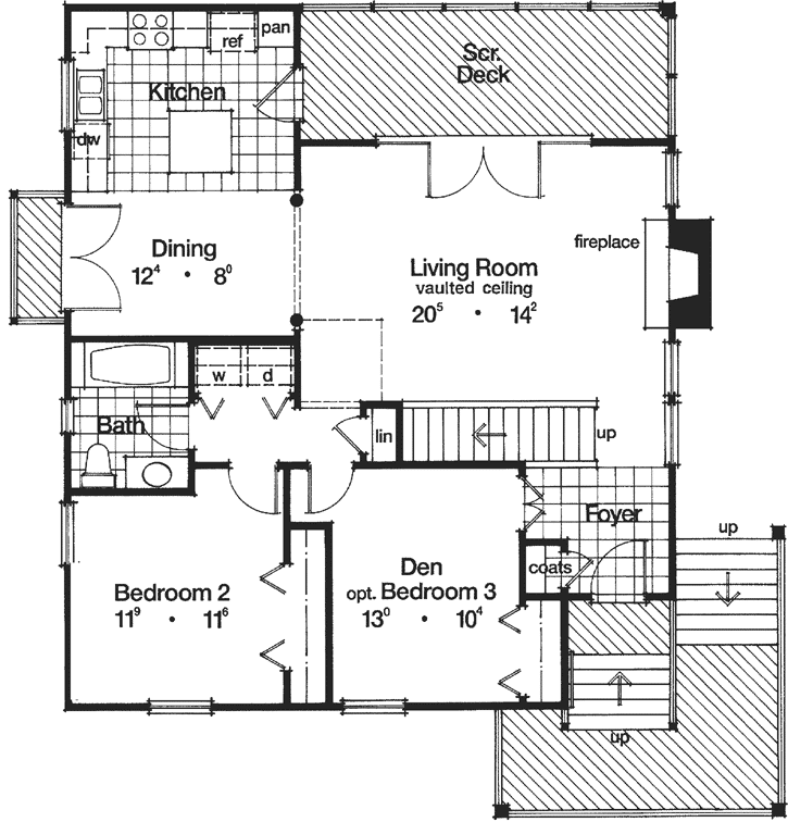 Main Floor Plan: 96-103