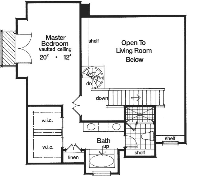 Upper/Second Floor Plan: 96-103