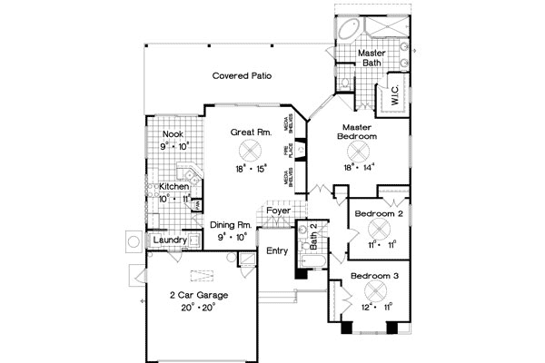 Main Floor Plan: 96-104