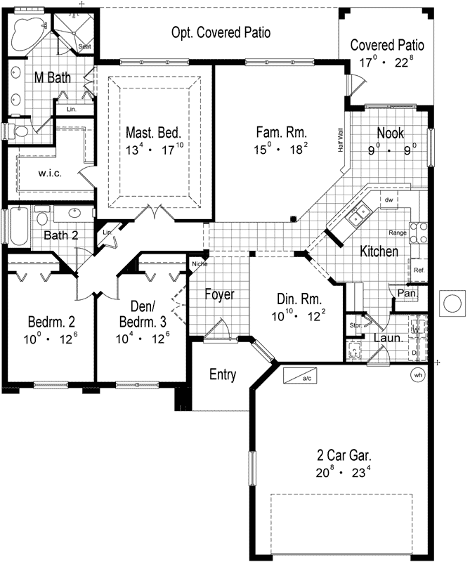 Main Floor Plan: 96-108