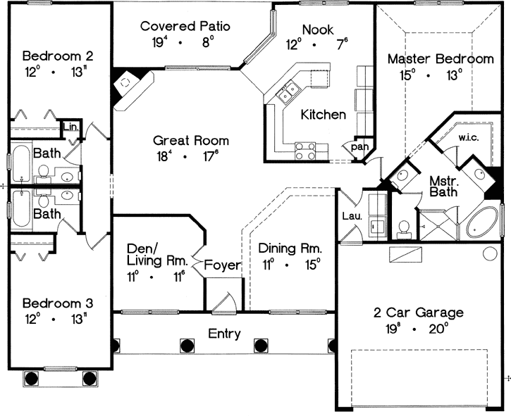 Main Floor Plan: 96-112