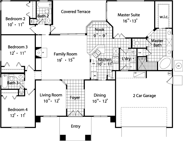 Main Floor Plan: 96-113