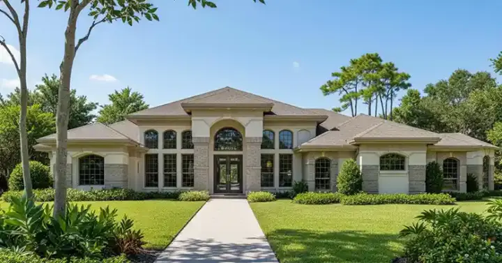 Mediterranean house plans 96-122 - front exterior, 2,597 sq ft, 4 bed, 3 bath house plans | Monster House Plans