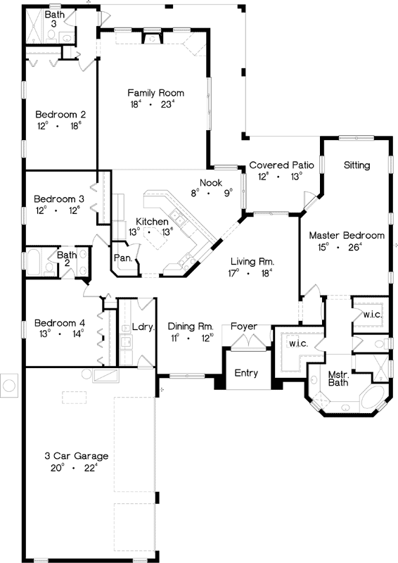 Main Floor Plan: 96-132