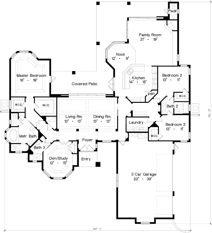 Main Floor Plan: 96-133