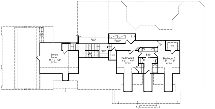 Upper/Second Floor Plan: 96-139